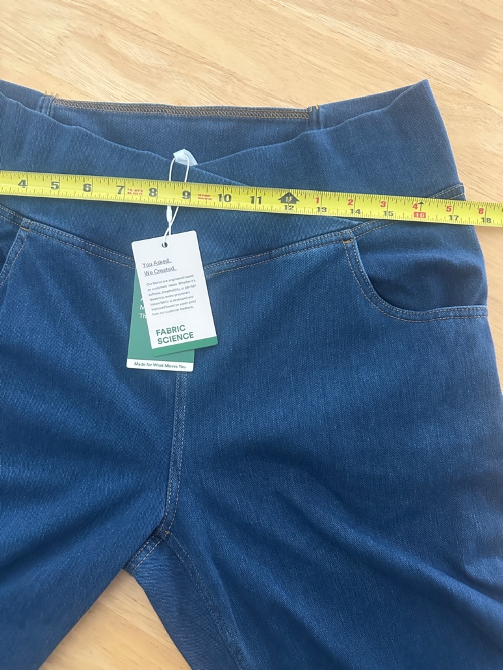 Halara Flex High Waist Crossover Pocket Flare Stretch Washed Casual Jeans Sz XL - Picture 10 of 16